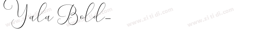 Yala Bold字体转换